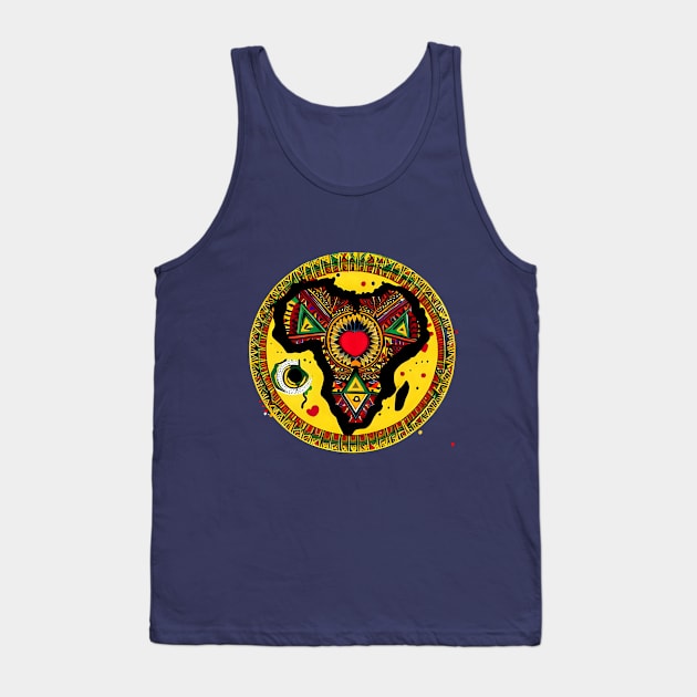 African shield Tank Top by Mr Eight